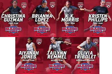 Holmes places seven on All-MACCC Team